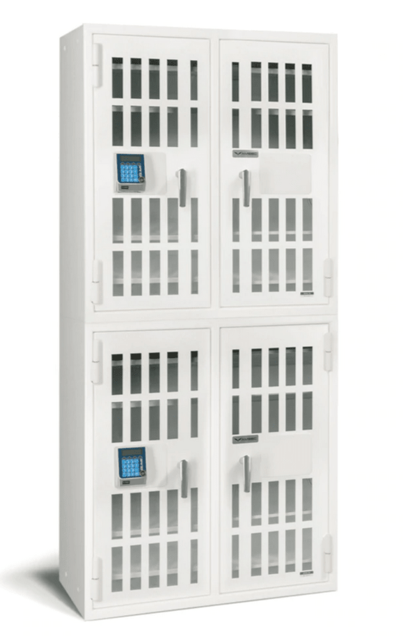 AMSEC NARCO8336 Four-Door Narcotics Pharmacy Safe (24 Adjustable Shelves)
