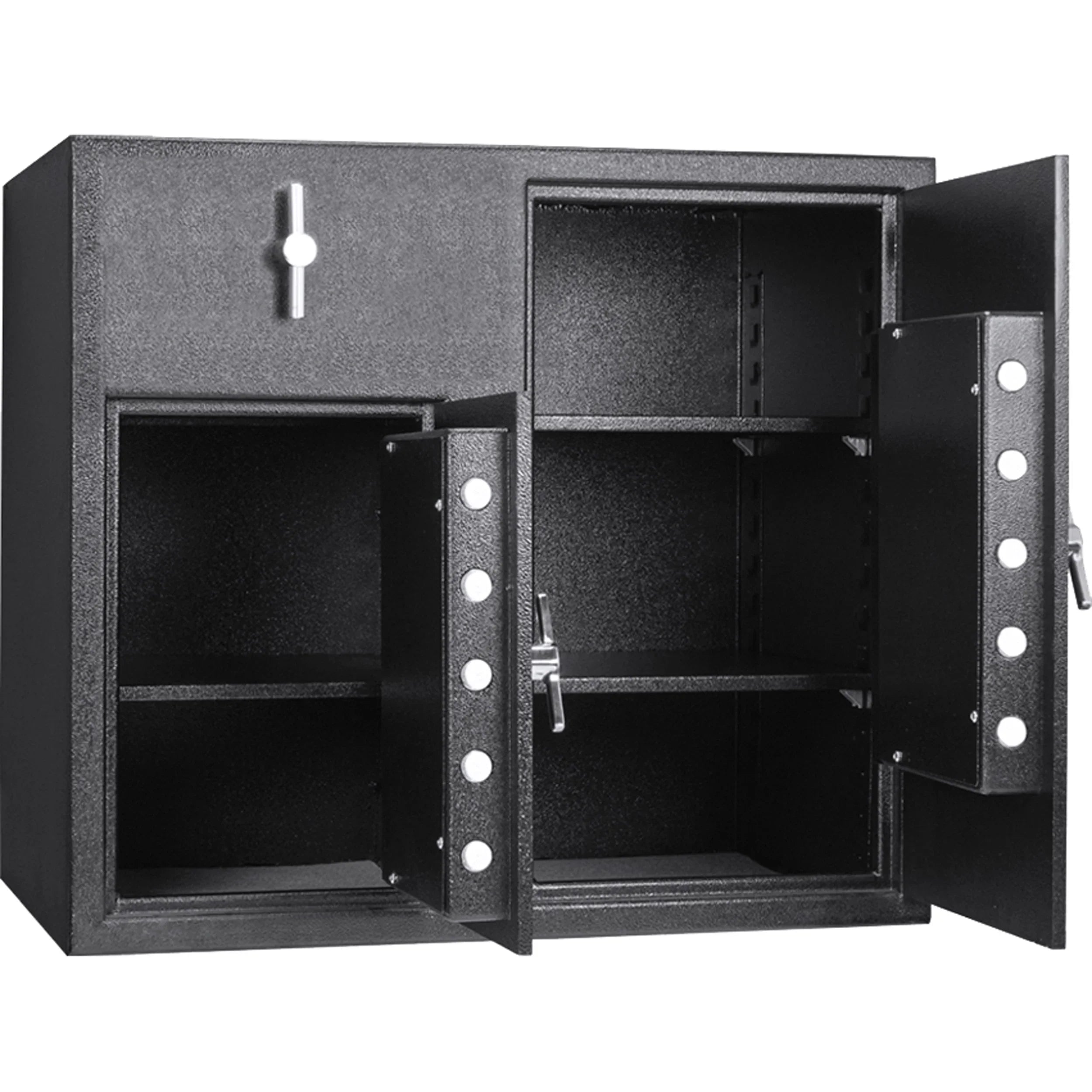 Barska 2.58 / 4.68 cu. ft. Dual Compartment Rotary Hopper Keypad Depository Safe
