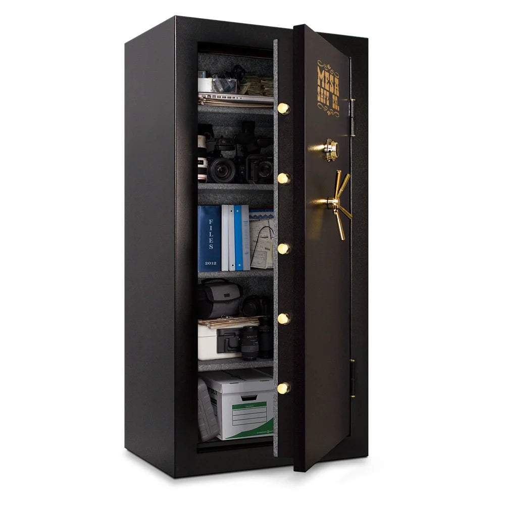 Mesa Safe MBF7236C-P Fire Resistant X-Large Security Safe with Mechanical Dial Lock, Black