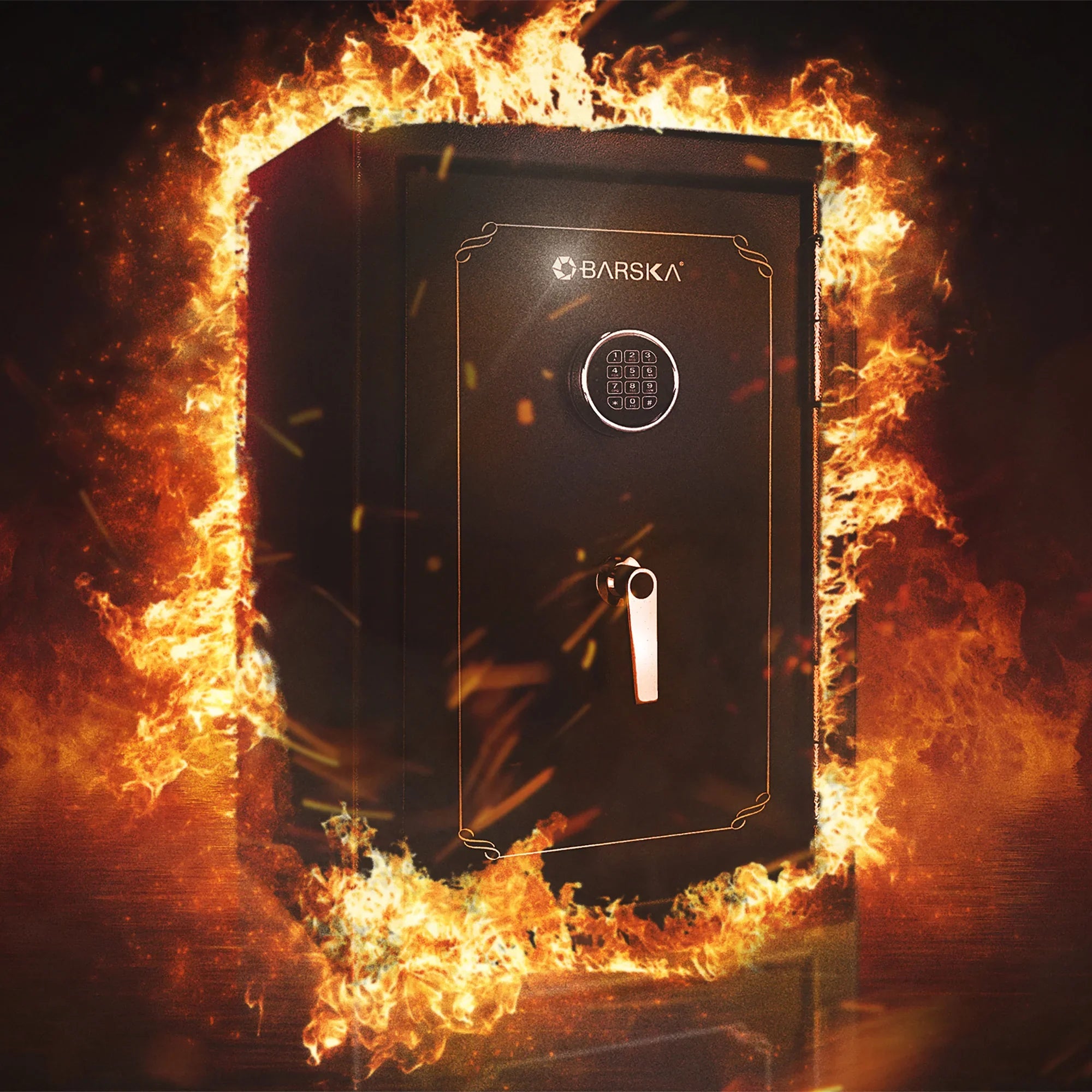 Barska FV500 FireVault Fireproof Keypad Security Safe