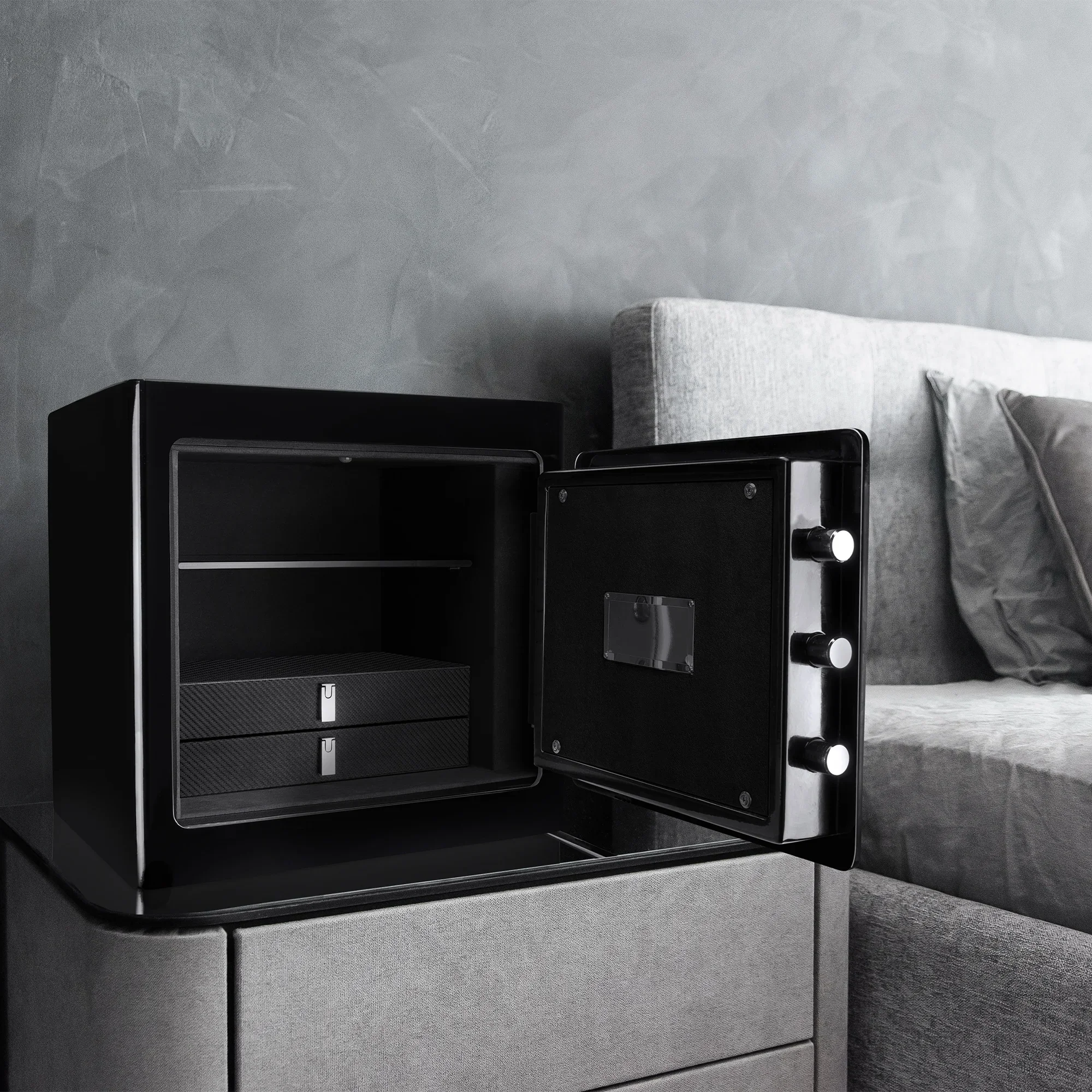 Barska 1.01 cu. ft. Keypad Fireproof Jewelry Safe - Black