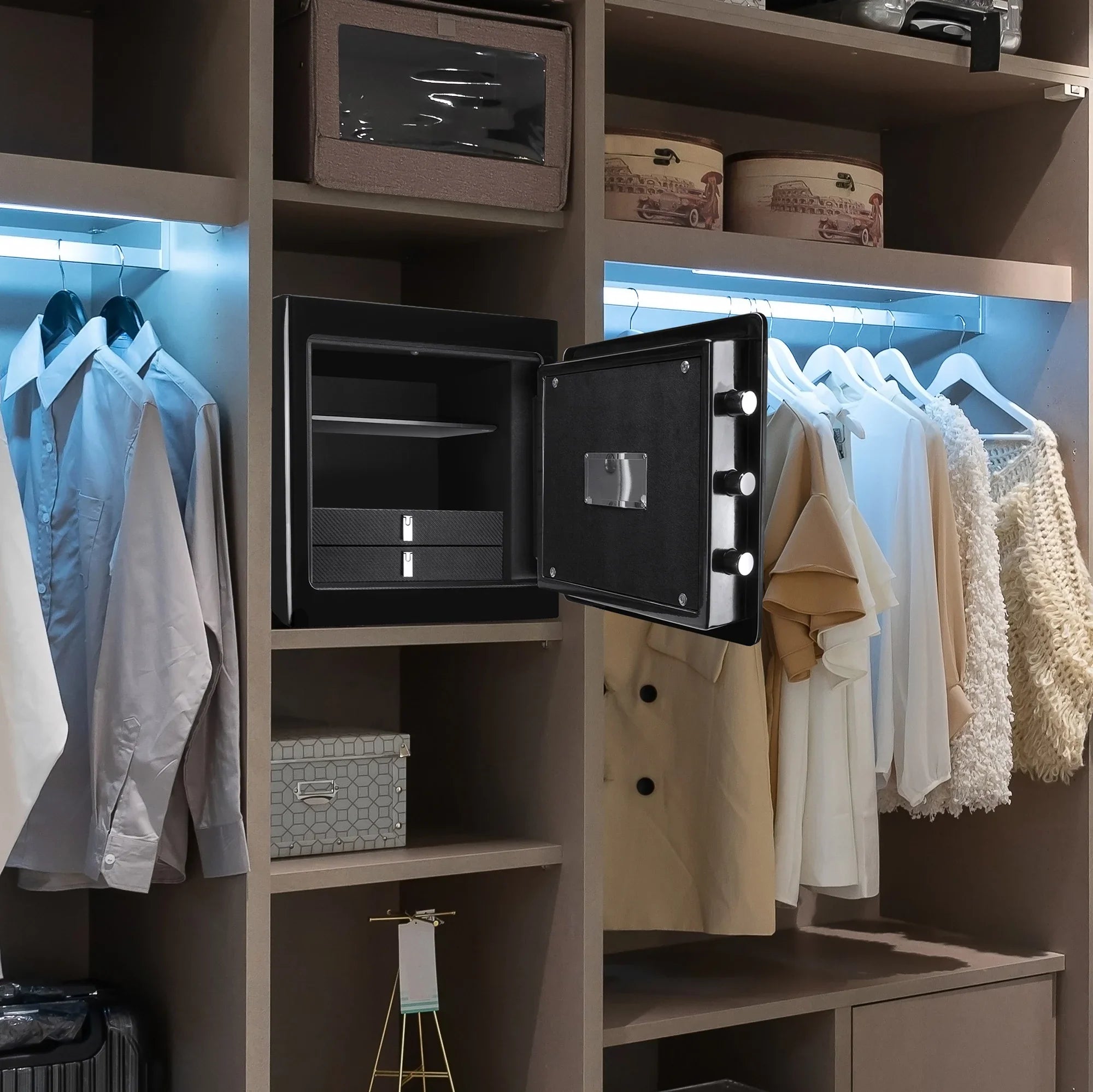 Barska 1.01 cu. ft. Keypad Fireproof Jewelry Safe - Black