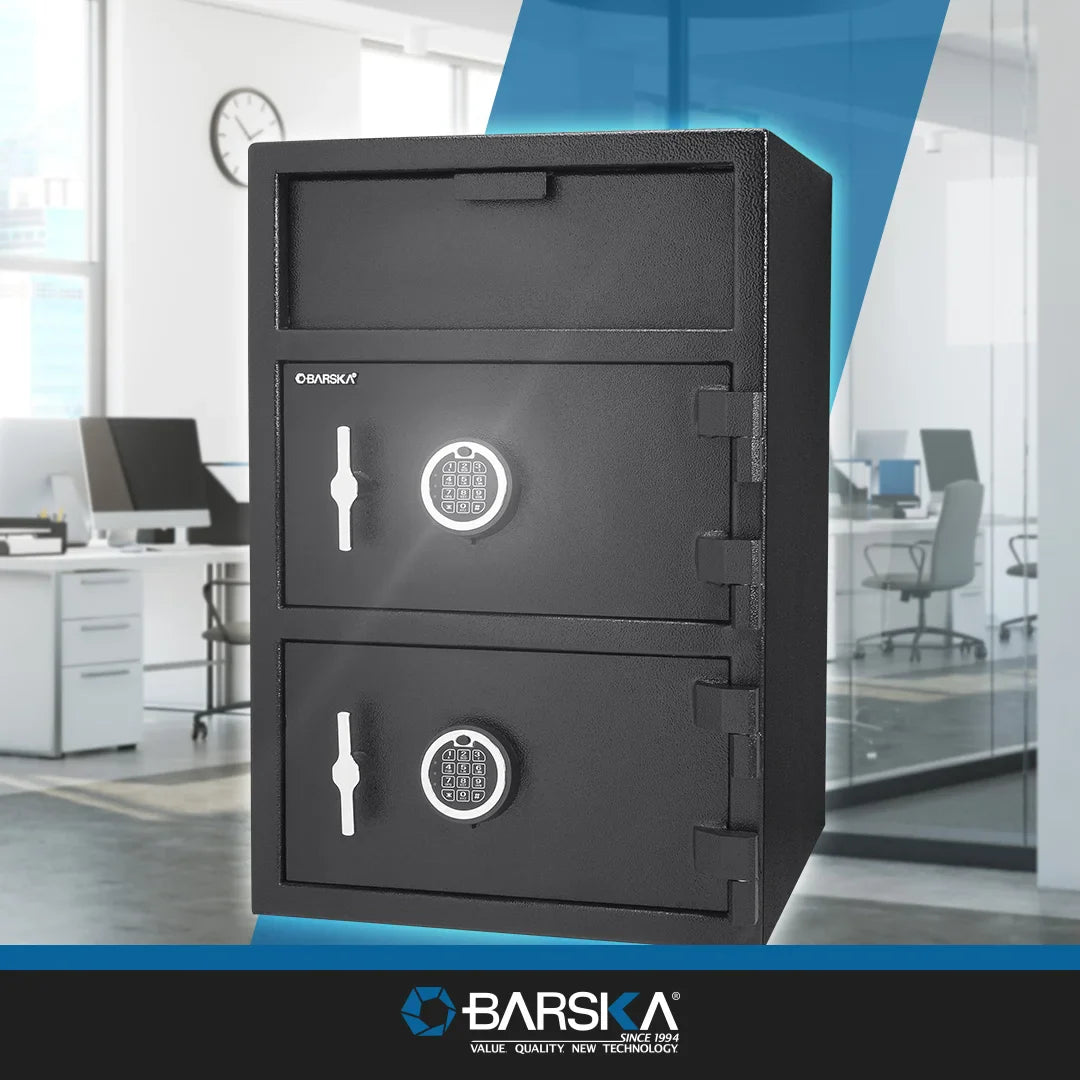 Barska 1.6 / 2.0 cu. ft. Dual Compartment Keypad Depository Safe