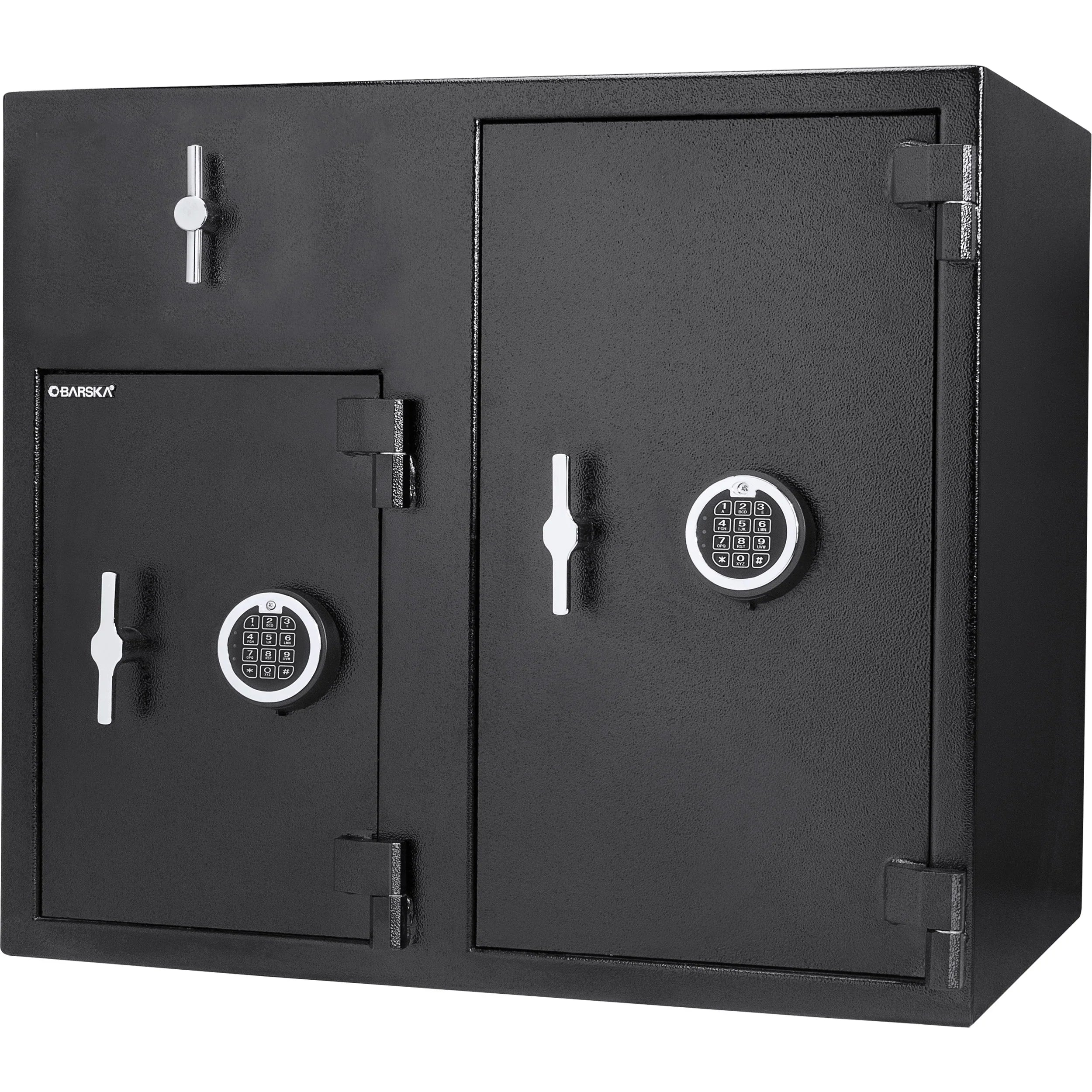 Barska 2.58 / 4.68 cu. ft. Dual Compartment Rotary Hopper Keypad Depository Safe